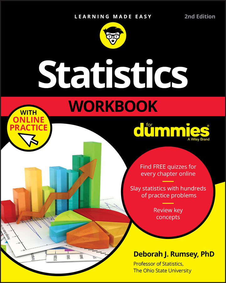Statistics Workbook For Dummies, 2nd Edition with Online Practice (Paperback / softback) 9781119547518