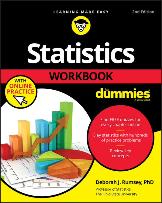 Statistics Workbook For Dummies, 2nd Edition with Online Practice (Paperback / softback) 9781119547518