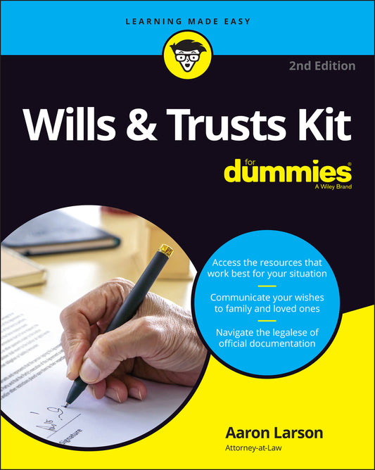 Wills & Trusts Kit For Dummies, 2nd Edition (Paperback / softback) 9781119832188