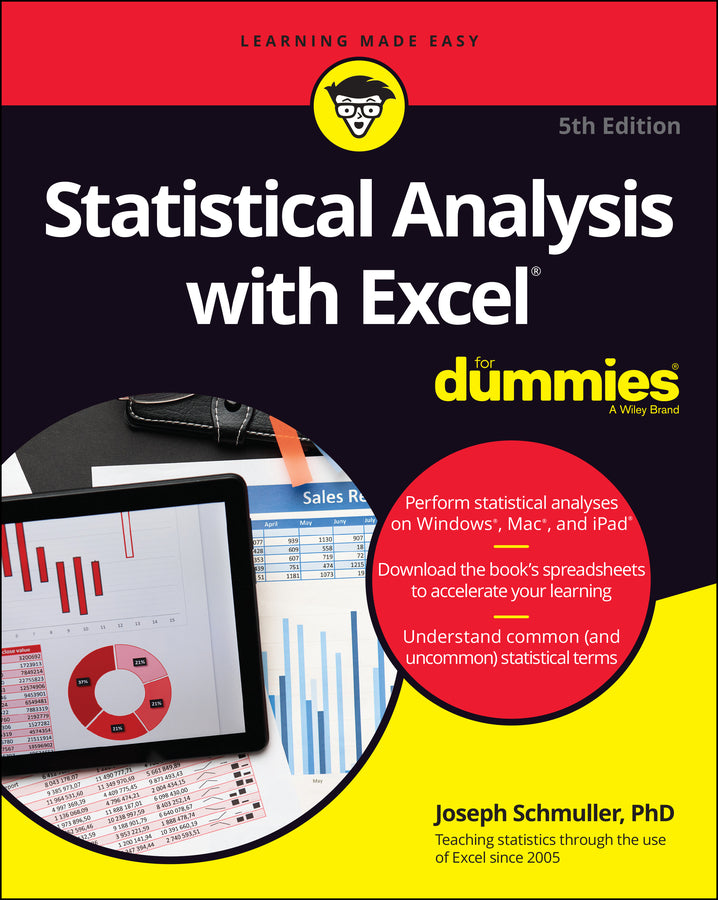 Statistical Analysis with Excel For Dummies, 5th E dition (Paperback / softback) 9781119844549