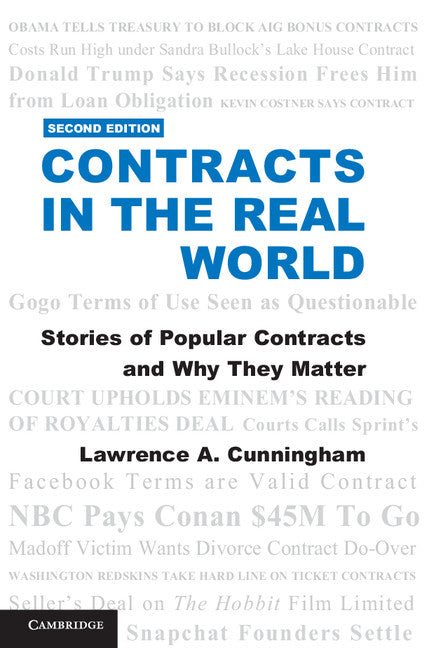 Contracts in the Real World; Stories of Popular Contracts and Why They Matter (Paperback / softback) 9781316506585