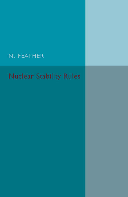 Nuclear Stability Rules (Paperback / softback) 9781316601846