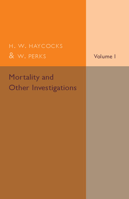 Mortality and Other Investigations (Paperback / softback) 9781316603635