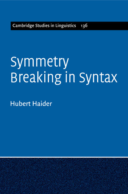 Symmetry Breaking in Syntax (Paperback / softback) 9781316604809