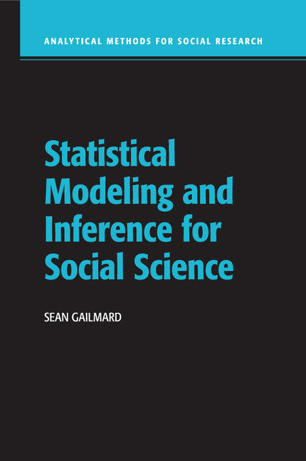 Statistical Modeling and Inference for Social Science (Paperback / softback) 9781316622223