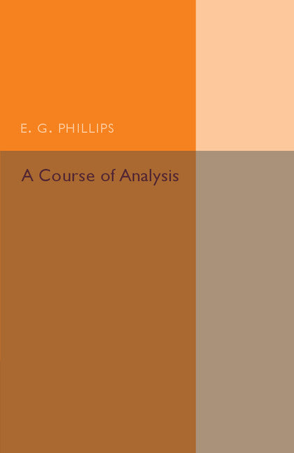 A Course of Analysis (Paperback / softback) 9781316626139