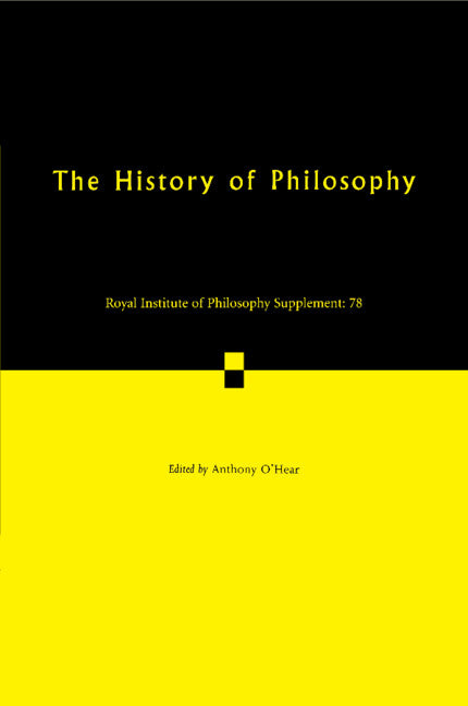 History of Philosophy; Twentieth-Century Perspectives (Paperback / softback) 9781316626269