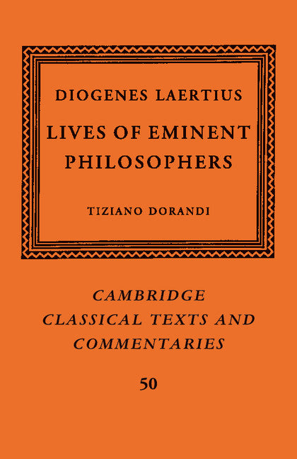 Diogenes Laertius: Lives of Eminent Philosophers (Paperback / softback) 9781316642856