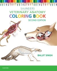 Veterinary Anatomy Coloring Book (Paperback / softback) 9781455776849