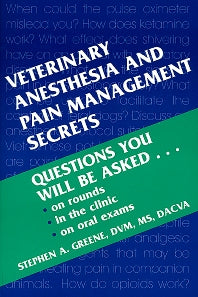 Veterinary Anesthesia and Pain Management Secrets (Paperback / softback) 9781560534426