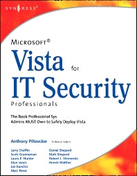 Microsoft Vista for IT Security Professionals (Paperback / softback) 9781597491396