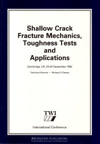 Shallow Crack Fracture Mechanics Toughness Tests and Applications; First International Conference (Paperback / softback) 9781855731226