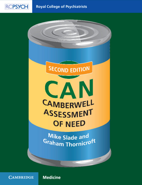 Camberwell Assessment of Need (CAN) (Paperback / softback) 9781911623359