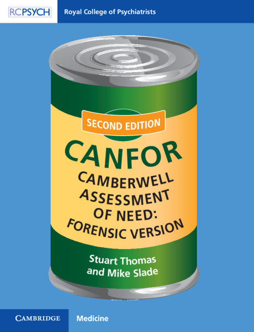 Camberwell Assessment of Need: Forensic Version; CANFOR (Paperback / softback) 9781911623410