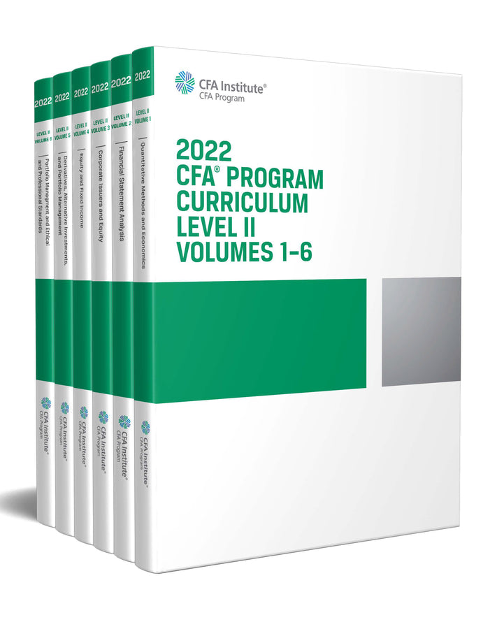 2022 CFA Program Curriculum Level II Box Set (Paperback / softback) 9781950157617