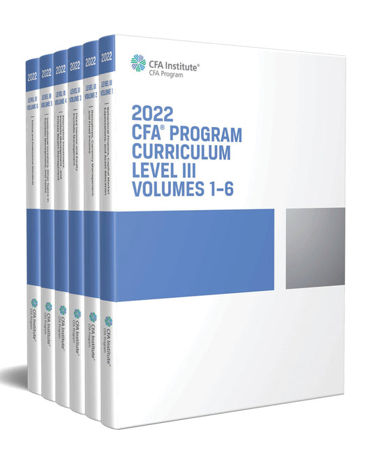 2022 CFA Program Curriculum Level III Box Set (Paperback / softback) 9781950157624