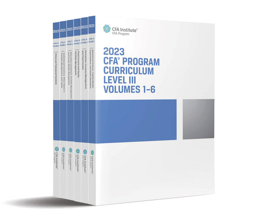 2023 CFA Program Curriculum Level III Box Set (Paperback / softback) 9781953337191